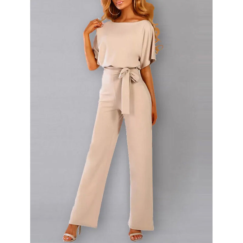 Buy Women's O Neck Long Sleeve Loose Wide Legs Casual Jumpsuits with  Pockets Online at desertcartINDIA